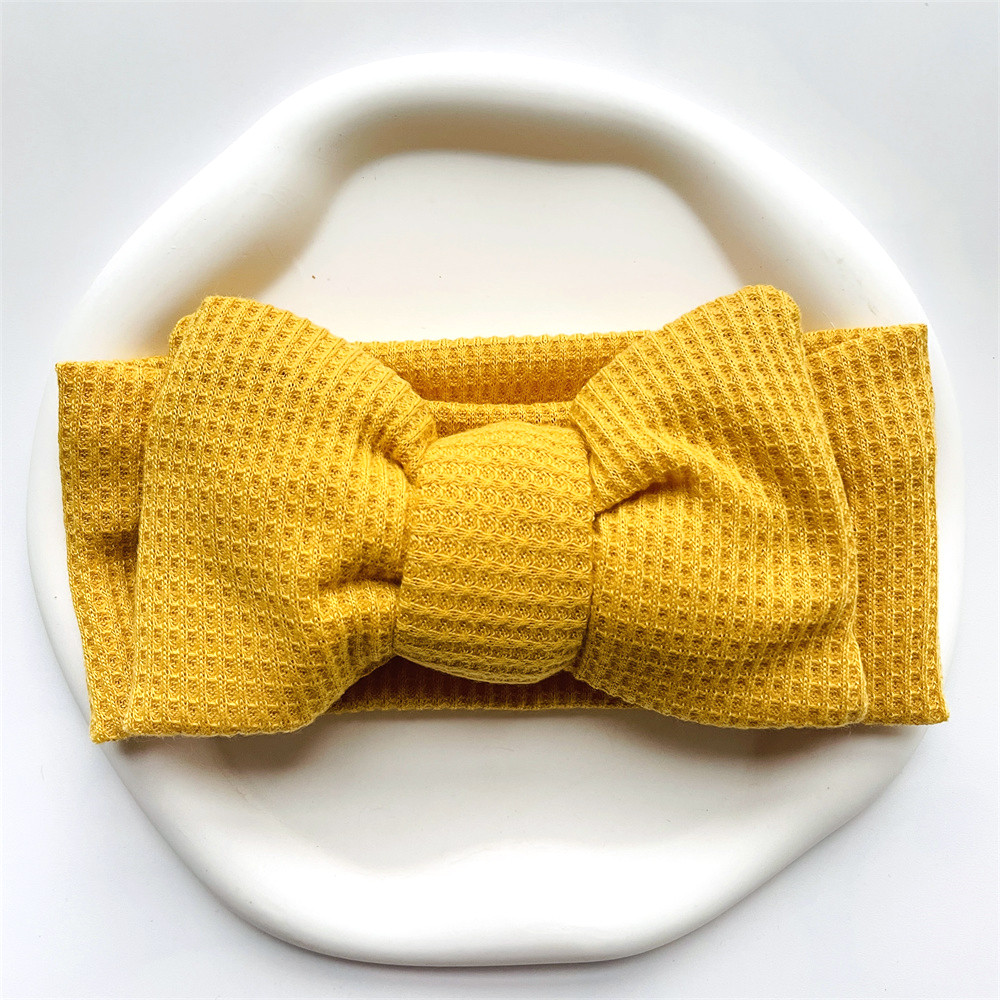 Baby Girl Bow Headband for Children Newborn Baby Turbans for Babies Solid Big Bowknot Headbands Infant Baby Hair Accessories