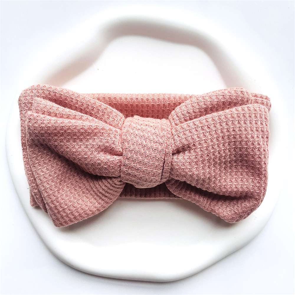 Baby Girl Bow Headband for Children Newborn Baby Turbans for Babies Solid Big Bowknot Headbands Infant Baby Hair Accessories