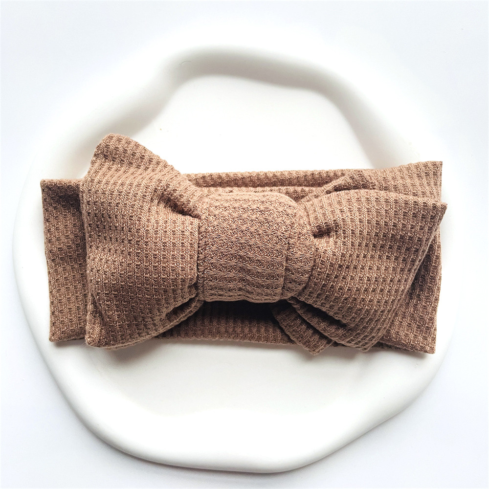 Baby Girl Bow Headband for Children Newborn Baby Turbans for Babies Solid Big Bowknot Headbands Infant Baby Hair Accessories