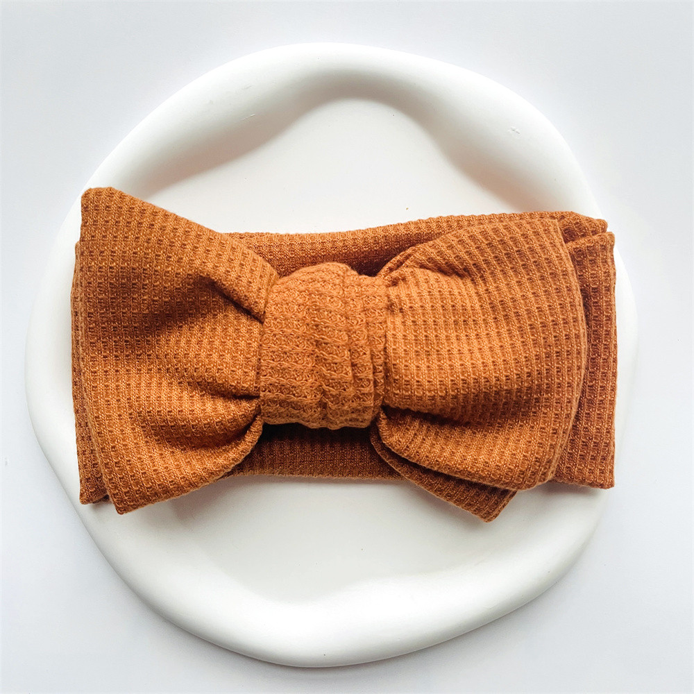 Baby Girl Bow Headband for Children Newborn Baby Turbans for Babies Solid Big Bowknot Headbands Infant Baby Hair Accessories