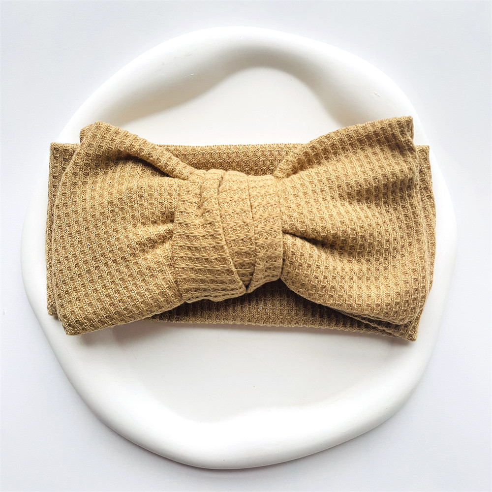 Baby Girl Bow Headband for Children Newborn Baby Turbans for Babies Solid Big Bowknot Headbands Infant Baby Hair Accessories