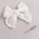 Baby Girl Hair Clips White Lace Bow Headwear Toddler Pin Hairpin 0