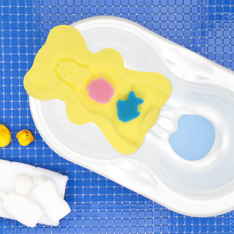 Infant Bathing Foam Pad, Comfortable Sponge Mat for Newborns