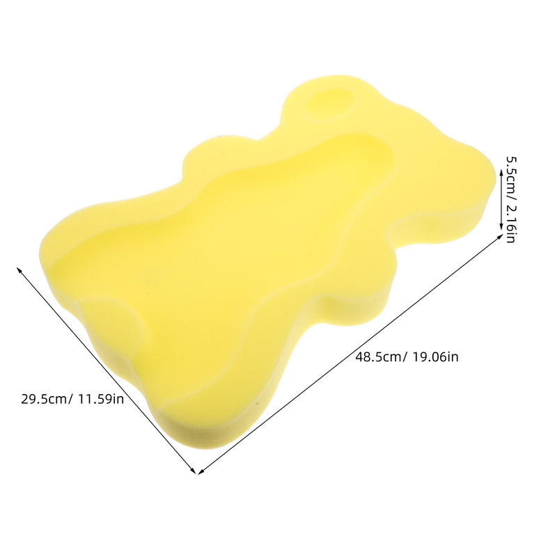 Non-Slip Infant Bath Support Mat Baby Bath Cushion Thick Newborn Sponge Pad, Soft Comfort Tub Cushion