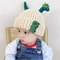 Winter Warm Cute Dinosaur Baby Knitted Hat Woolen Kids Beanie Crochet Bonnet For Boys And Girls 1