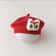 Knitted Wool Baby Beret Hat Red Solid Color For Winter And Christmas Photo Shoot 3
