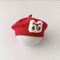 Knitted Wool Baby Beret Hat Red Solid Color For Winter And Christmas Photo Shoot 3