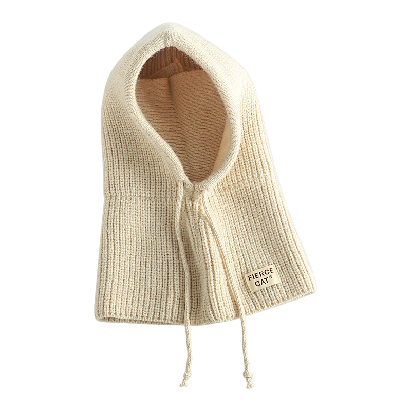 Knit Winter Baby Balaclava Hat Scarf Earflap Beanie Hat For Baby Boys Girls Hooded Cap 3