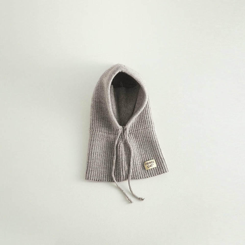 Knit Winter Baby Balaclava Hat Scarf Earflap Beanie Hat For Baby Boys Girls Hooded Cap 4