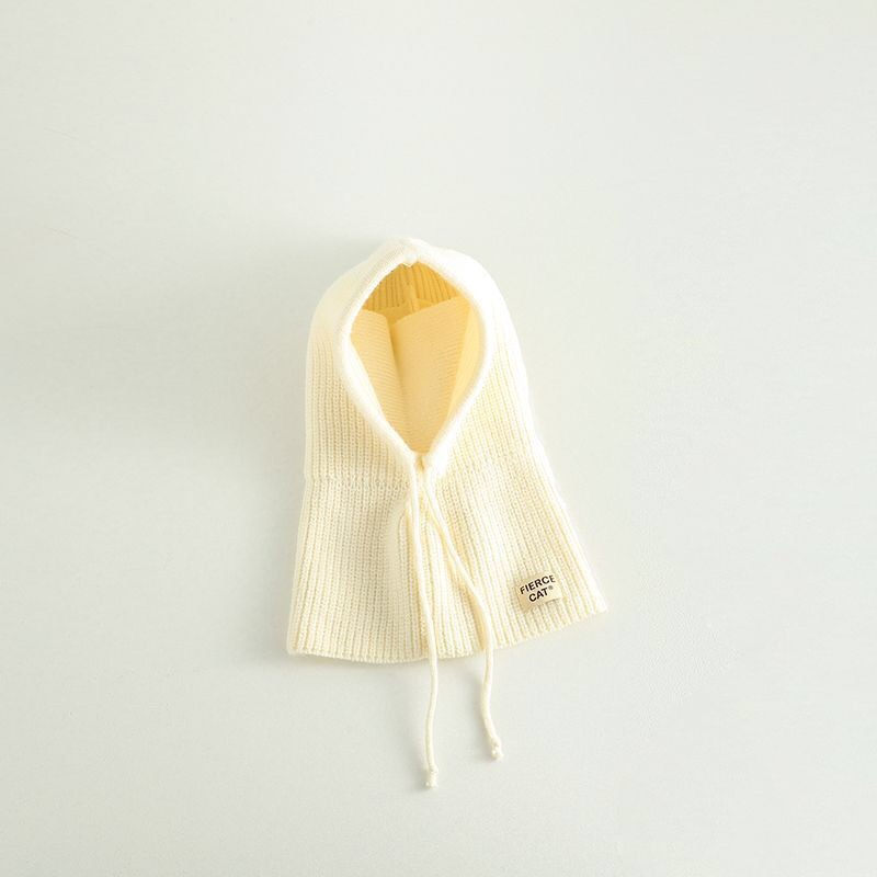 Knit Winter Baby Balaclava Hat Scarf Earflap Beanie Hat For Baby Boys Girls Hooded Cap 6