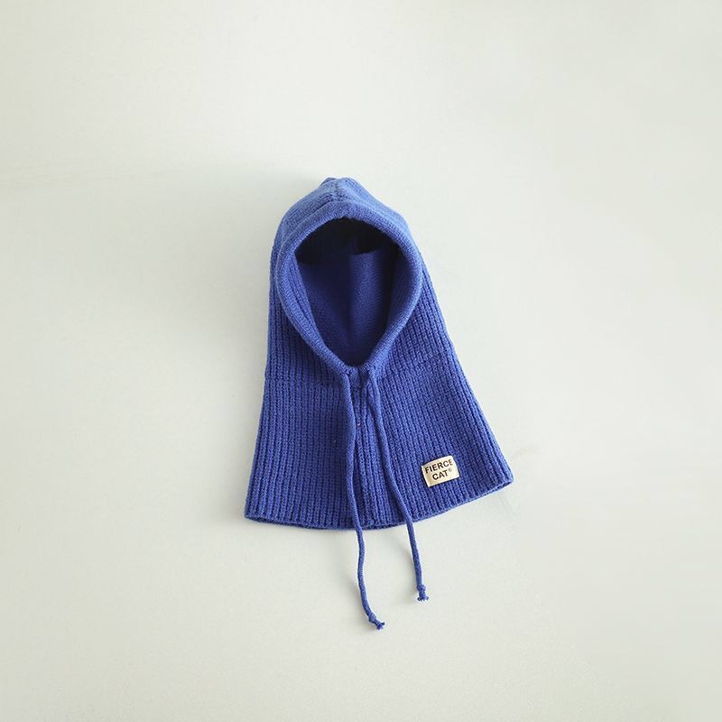 Knit Winter Baby Balaclava Hat Scarf Earflap Beanie Hat For Baby Boys Girls Hooded Cap 7