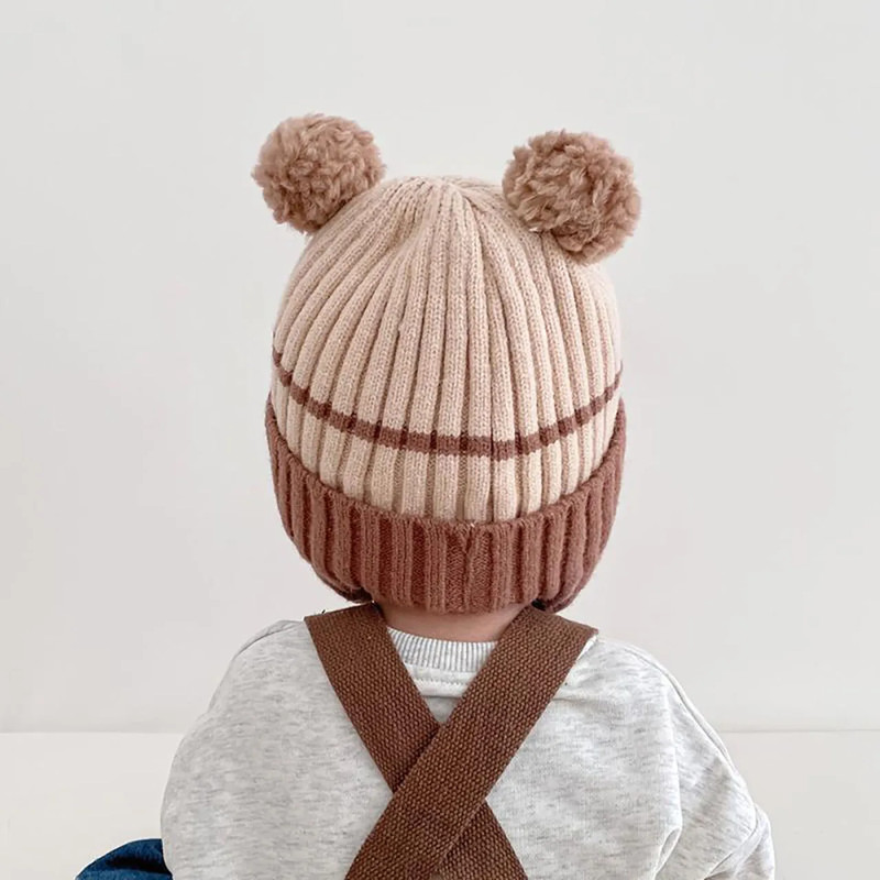 Cute Cartoon Animals Baby Hat Winter Warm Knitted Beanies For Boys And Girls AntiCold Toddler Kids 5