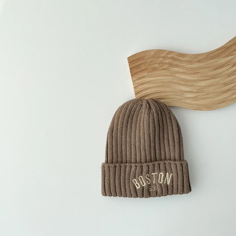 Winter Thickened Baby Wool Hat, Fashion Protection, Knitted Korean Baby Hat Gift for Kids