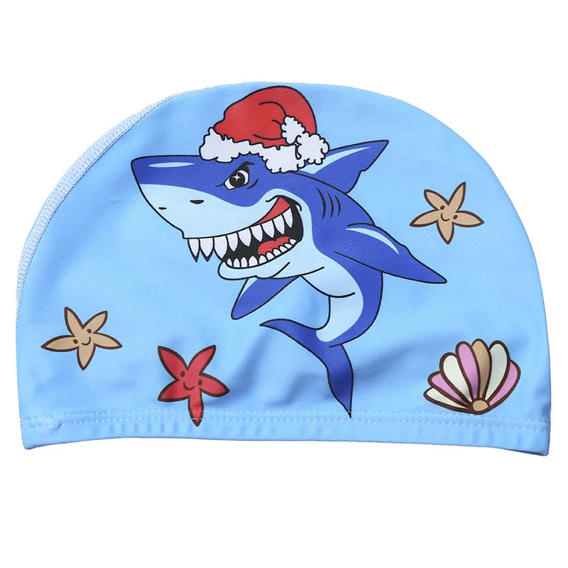 Waterproof Cute Cartoon Swimming Cap Ear Protection For Kids Boys And Girls Pool Sun Hat 14