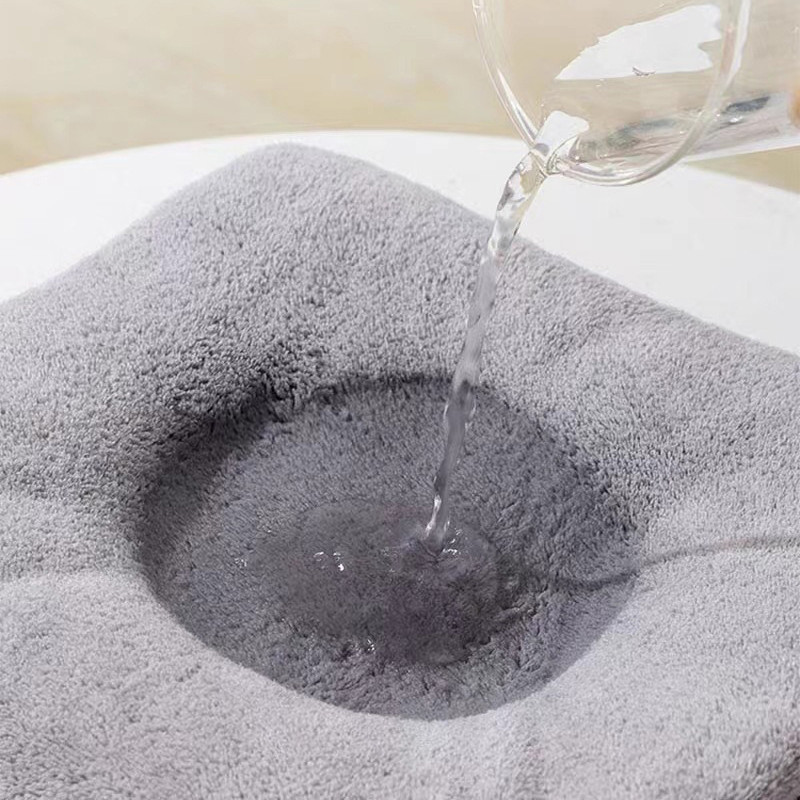 Water Absorbent Baby Bathing Cape, Cartoon Animal Hooded Towel, Coral Velvet Wrap for Kids