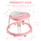 Height Adjustable Baby Walker Foldable MultiFunction AntiRollover Walker With Brake Design 4