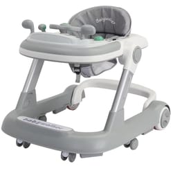toddler baby push walker with removable music tray, foldable design, and feeding tray