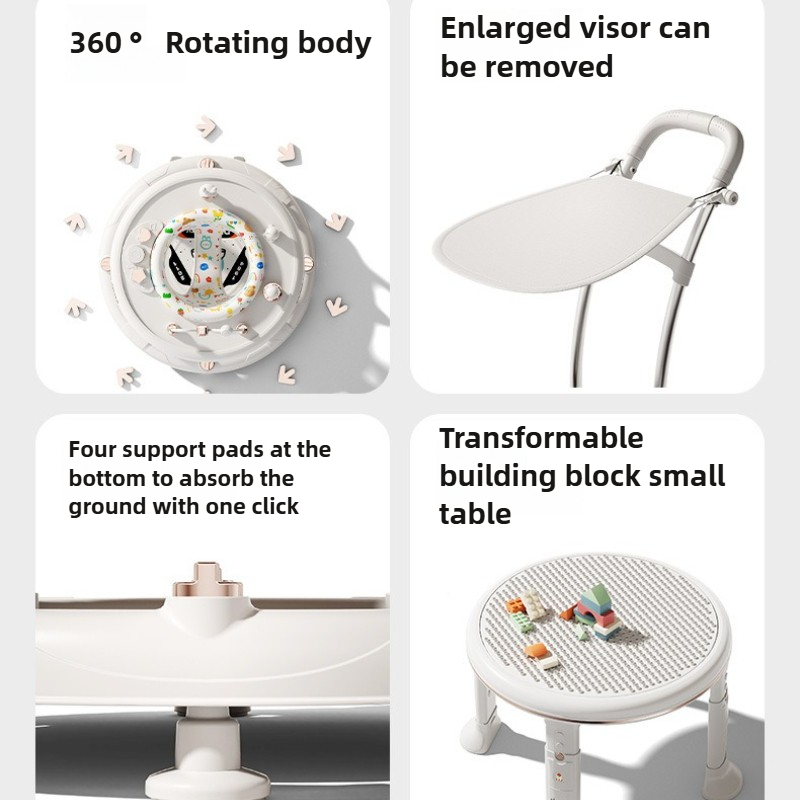 Multifunctional Baby Stroller With Music Tray New Childrens Walker To Prevent O Shaped Legs Antirol 3