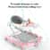 Push Handle Baby Push Walker with Music Light Spinning Toy, Safety Brake Floor Mats, Baby Walker Anti slip Dining Tray