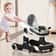 Toddler Baby Push Walker Removable Feeding Tray And Music Tray Foldable Walker Child Handcart Baby