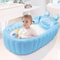 Portable Newborn Shower Products, Cute Children Inflatable Bathtub Manual Inflatable Baby Bath Cartoon Kids