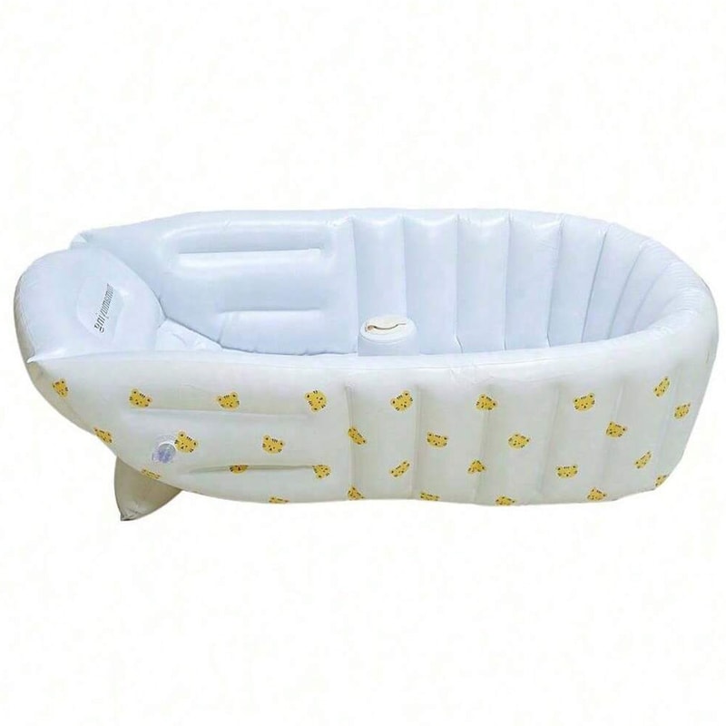 Mini Inflatable Bathtub for Baby, Portable Non-Slip Travel Pool