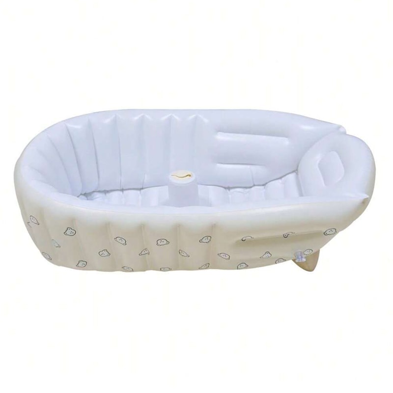 Mini Inflatable Bathtub for Baby, Portable Non-Slip Travel Pool