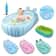 AntiSlip Folding Inflatable Baby Bathtub Soft Safe Portable Shower Basin For Toddlers And Infants 0