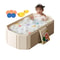 Portable Foldable Baby Bathtub PVC Composite Large Baby Shower Tub Toddler Infant Bath Tub With Dra 1