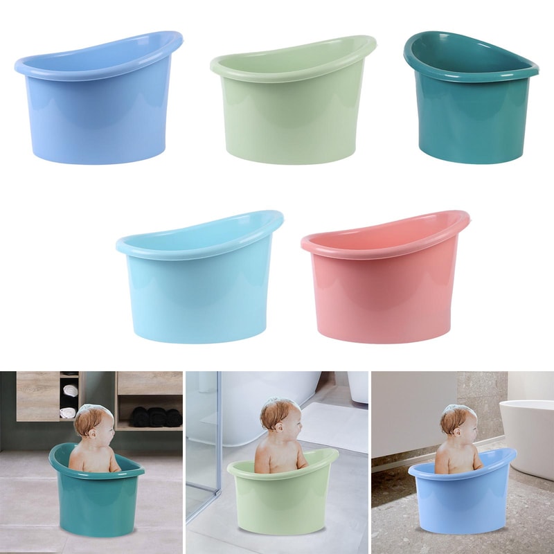 Baby Bath Bucket Portable NonSlip Tub For Toddlers Sitting Up Baby Bathtub For Boys Girls 3