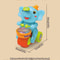 Crawling Sensory Activity Electric Walking Drummer Elephant Toy with Light Music - Montessori Learning Gift for Kids