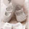 Dollbling Rhinestone Baby Shoes, Handmade White Pearls Bling, Christening Wedding Baptism Shoes