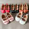 Soft Newborn Infant Crib First Walkers Mary Jane Flats With Bowknot Floral Design 4