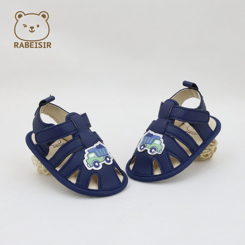 Sandals for Babies, Spring and Summer Walking Shoes, Baby Shoes with Breathable Fabric Sole