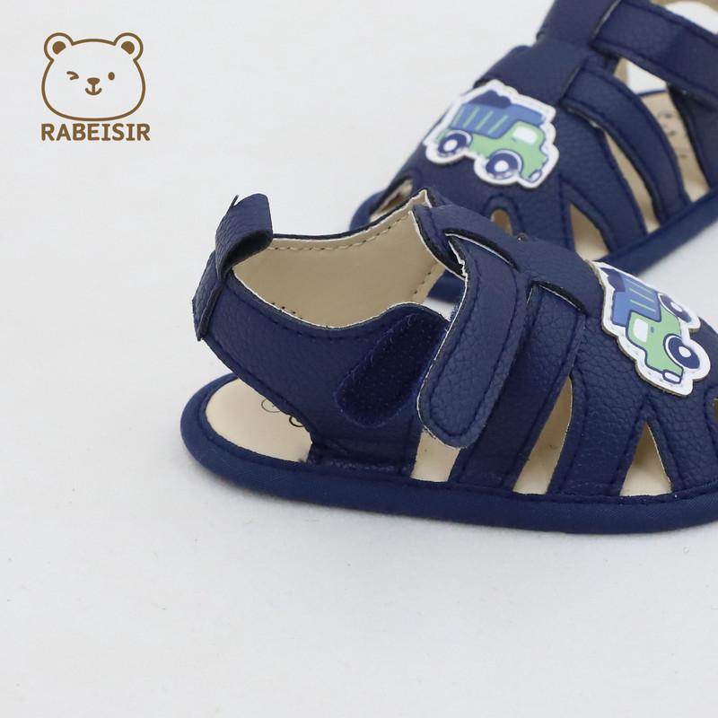 Sandals for Babies, Spring and Summer Walking Shoes, Baby Shoes with Breathable Fabric Sole