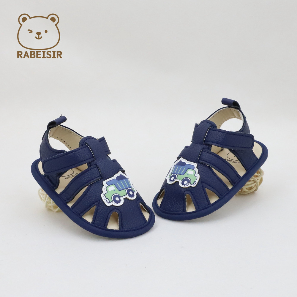 Sandals for Babies, Spring and Summer Walking Shoes, Baby Shoes with Breathable Fabric Sole