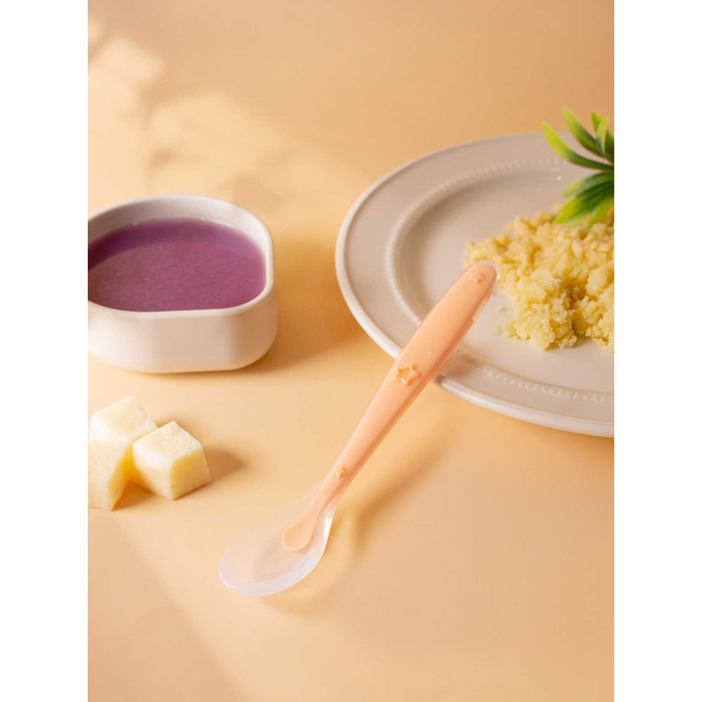 Soft Silicone Feeding Spoon Training Baby Reborn Baby Silicone Spoon Learning Spoon Star Pattern Sp 6