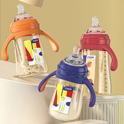 duck sippy cup, gravity ball baby drinking bottle, cute anti choking baby water straw cup, kindergarten children water