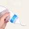 Safe Useful Silicone Baby Bottle, Squeeze Spoon Milk Feeding Bottle Cup, Rice Cereal Bottles with Spoon Food Supplement