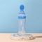 Safe Useful Silicone Baby Bottle, Squeeze Spoon Milk Feeding Bottle Cup, Rice Cereal Bottles with Spoon Food Supplement
