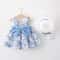 Little Fresh Everyday Sweet Princess Dress With Bow Summer New Girls Dress Floral Print Adorable Da 4