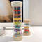 Rainbow Hourglass Rain Music Rattle Montessori Baby Rain Stick Rainmaker Baby Educational Toy Monte 5