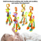 Infant Baby Development Handle Toys Soft Giraffe Handbells Rattles Plush With Teether Baby Toy For 1