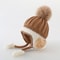 Warm Ear Protection Hat Velvet Lining Kids Children Woolen Knit Hats Cute Animal Baby Earmuffs Cap 8