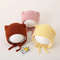 Cute Cat Ears Kids Hat Windproof Lacing Bonnet For Infant Protection 1