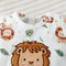 Baby Boy Casual Hoodie With Cartoon Lion Pattern Shorts And Hat 2