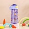 Cute Cartoon Animal Water Bottle with Safety Lock, Leak-proof Straw Cup for Kids Outdoor Travel Camping Jug