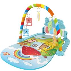 newborn baby fitness stand toy, pedal piano, music crawling mat, baby toy for growth