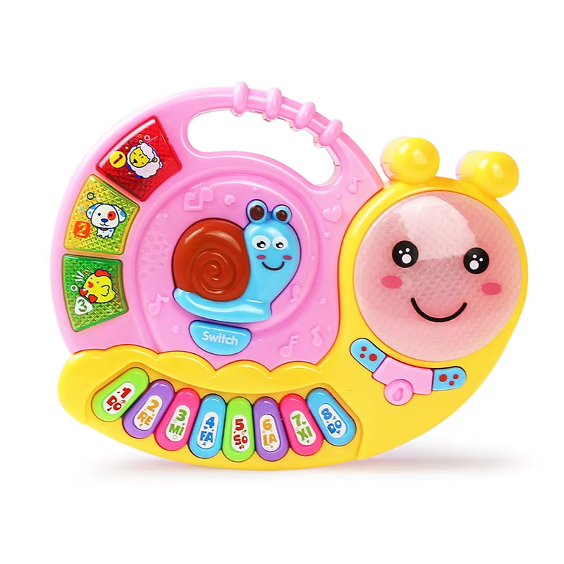 Multifunctional Kid Cartoon Piano Keyboard Game, Electronic Educational Toy with Animal Sound, Flashing Light, Baby Gift