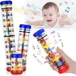 rainstick musical instrument for babies, sensory developmental rain stick shaker toy
